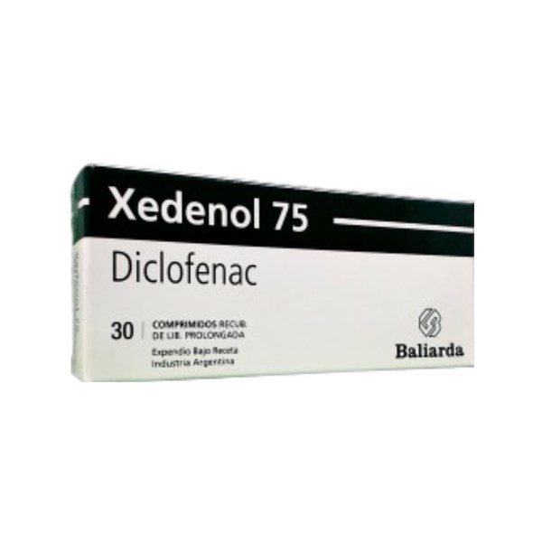Baliarda Xedenol Diclofenac Sódico 75 Mg x 30 Comp Recubierto de Liberación Prolongada #1