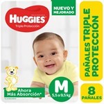 Huggies Pañal Clasico Triple Proteccion m (8 Unidades) #1
