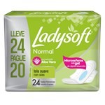 TOALLA FEMENINA LADYSOFT NORMAL SUAVE C/ALAS 24X20 #1