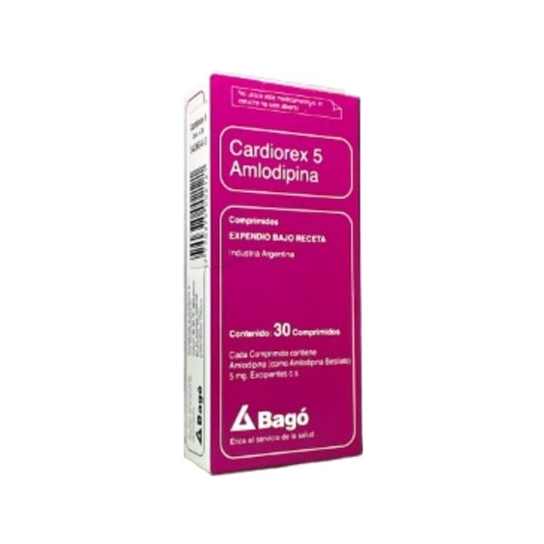 Bagó Cardiorex 5 Amlodipina 5 Mg x 30 Comp #1