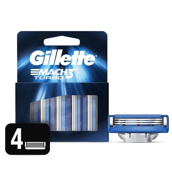 Gillette Cartuchos Para Afeitar 3 mach Turbo (4 Unidades) #1