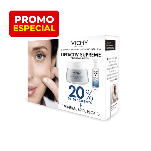 Vichy Liftactiv Supreme Piel Normal a Mixta + Mineral 89 x 10 ml de Regalo #1