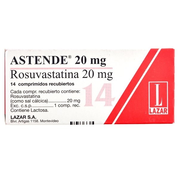 Astende 20 mg | 14 Comprimidos | Rosuvastatina #1