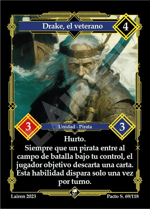 069 Drake, El Veterano 1ra Edicion - Coste 4