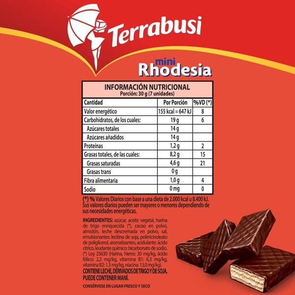 Oblea Mini Rhodesia Clásicas 60 G. alt