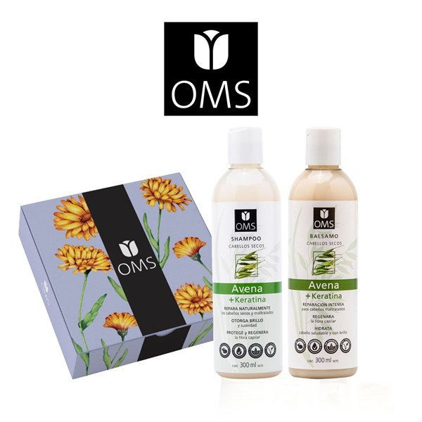 Oms Cofre Shampoo Y Bálsamo de Avena Y Keratina 300 ml #1