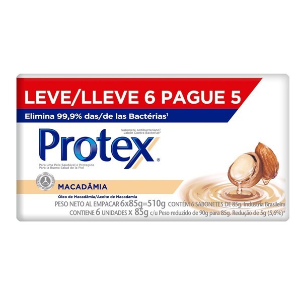 Protex Jabon Macadamia 6 Unid 85 gr #1