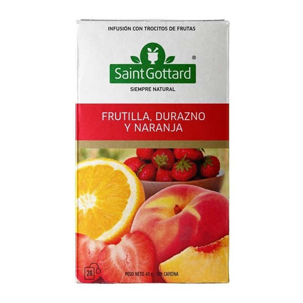 Té Saint Gottard Frutilla, Durazno Y Naranja x 20S Aquitos #1