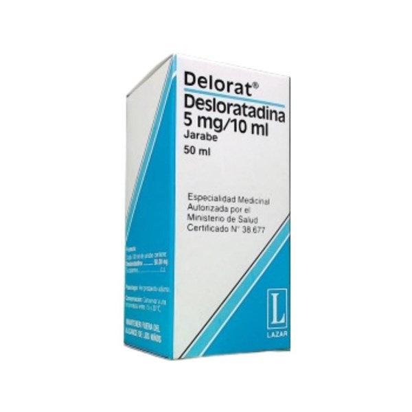 Lazar Delorat 5Mg / 10 ml Desloratadina Jarabe x 50 ml #1