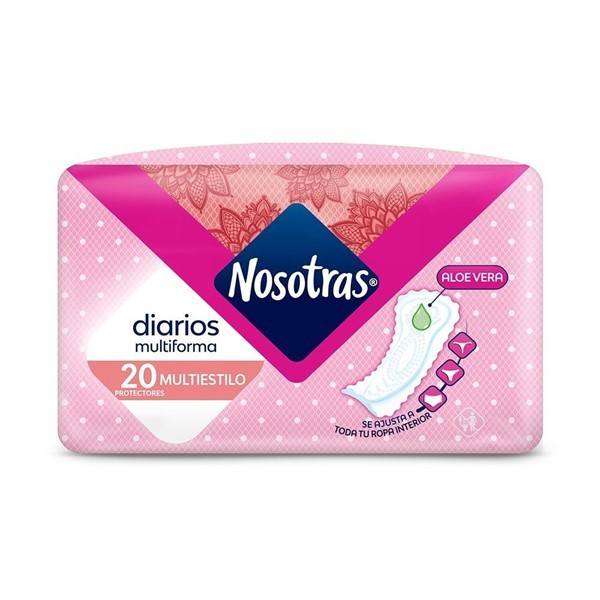 Nosotras Protectores Diarios Multiestilo (20 Unidades) alt