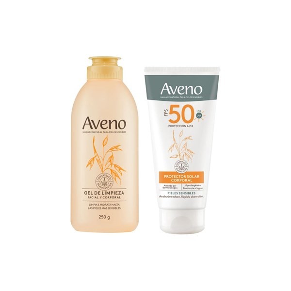 Aveno Kit Rutina Limpieza + Fps 50 tamaño 2 Unid #1