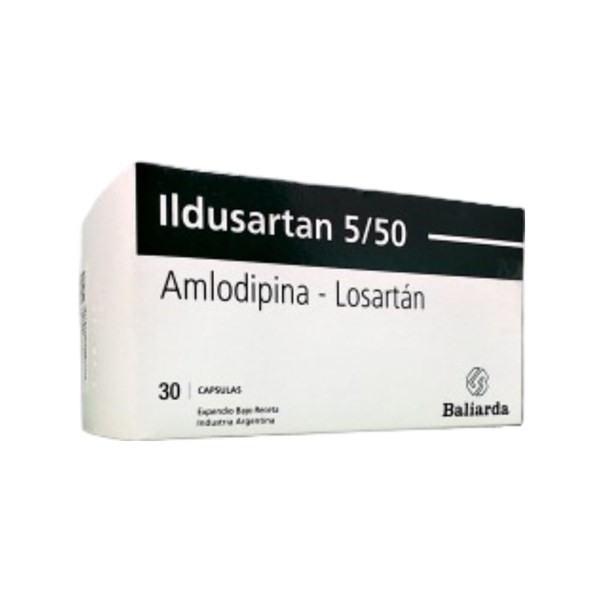 Baliarda Ildusartan Amlodipina+Losartán Potásico 5 / 50 Mg x 30 Caps #1