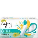 Enjoy Tampones Medio Flujo Moderado a Intenso x 8 un #1