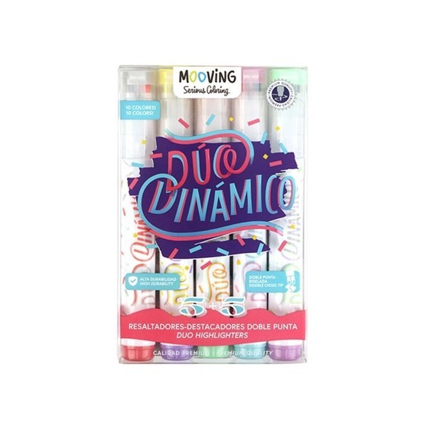 Mooving Resaltadores Doble Punta Duo Dinámico