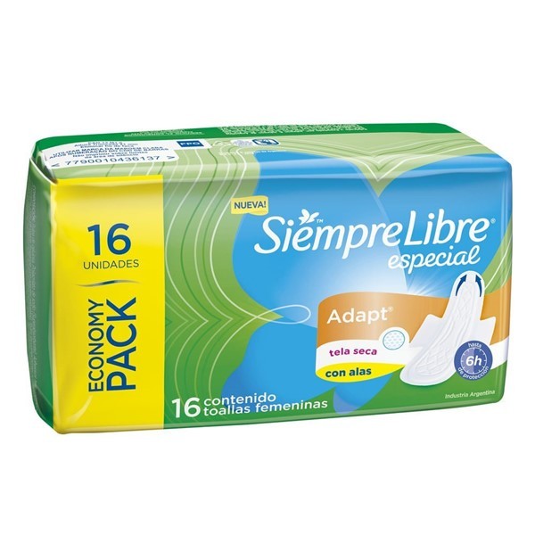 Toallas Femeninas Especial Adapt Seca (16u) alt