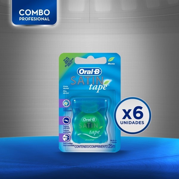 Oral B Combo Satin Tape (6 Unidades) #1