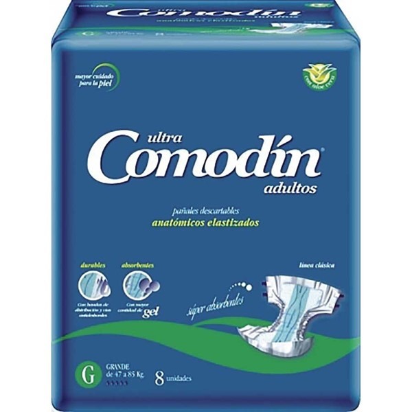 Comodin Pañal Adulto Anatomico g (8 Unidades)