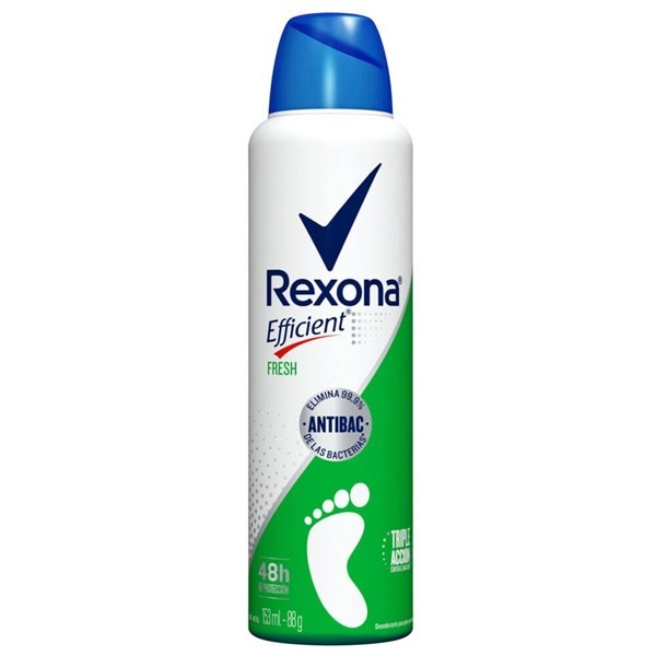 Desodorante Para Pies Rexona Efficient Antibacterial En Aerosol 153 Ml alt