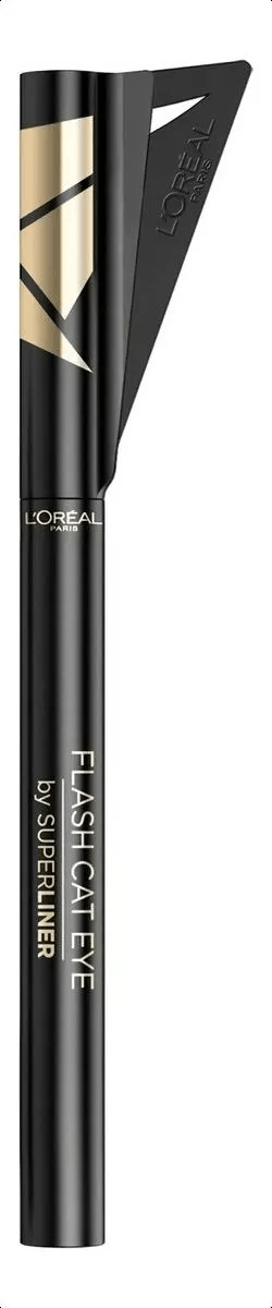 Delineador Líquido L'oréal Paris Superliner Flash Cat Eye Color Negro #1
