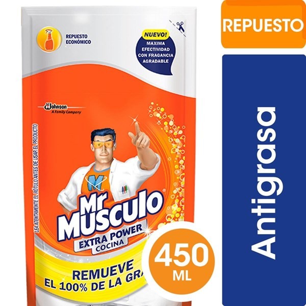 Mr Musculo Limpiador Cocina Extra Power Doypack 450 Ml alt