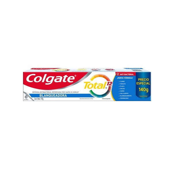 Crema Dental Colgate Total 12 Whitening 140 G. #1