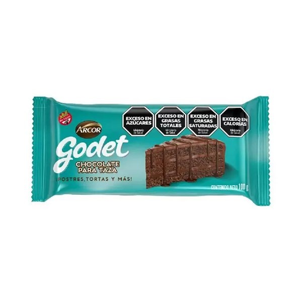 Tableta de Chocolate Para Taza Godet Arcor 100 g #1