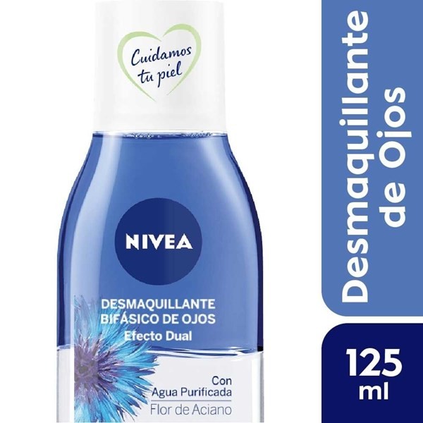 Nivea Desmaquillante Bifásico de Ojos  Efecto Dual Para Piel Sensible 125 ml #1