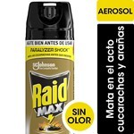 Insecticida Raid Mata Cucarachas Y Arañas Sin Olor Max En Aerosol 360cc #1