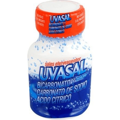 Uvasal Sales Efervescentes Uvasal Frasco Antiácido Sales Clásico/naranja X 100gr | Sabor Clásico