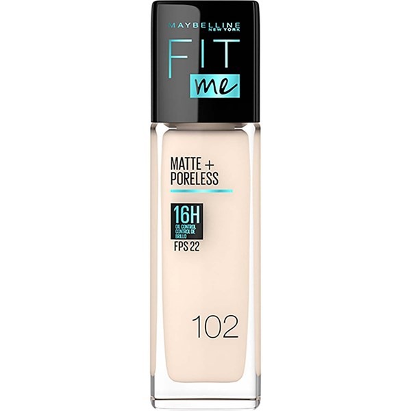 Maybelline Fit Me Matte Poreless 16H 102 Fair 05 porcelain__fefe #1