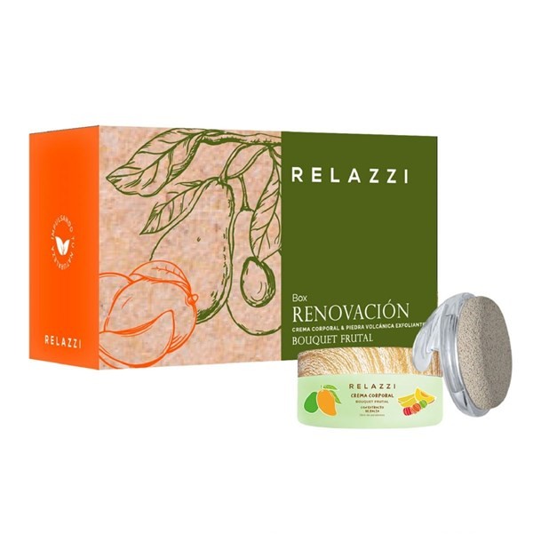 Relazzi Box Renovacion Bouquet Frutal (Crema Corporal + Piedra Volcanica) #1