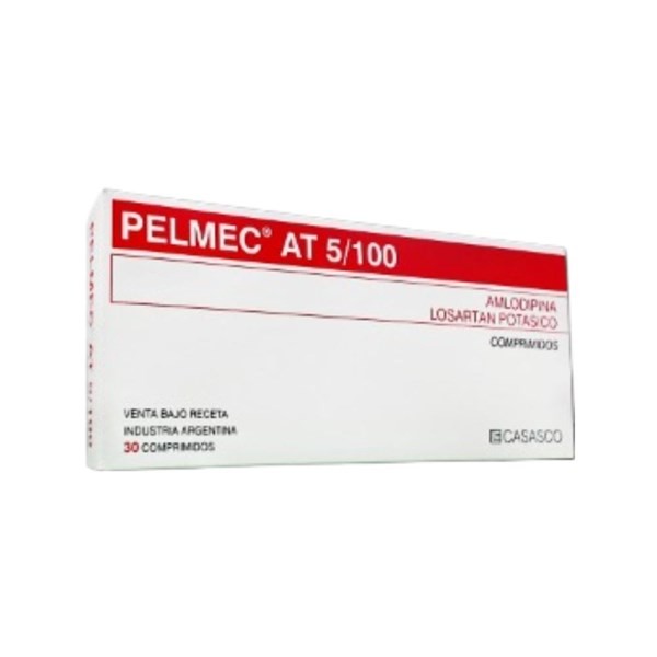 Casasco Pelmec At Amlodipina + Losartán,Potásico 5 / 100 Mg x 30 Comp #1