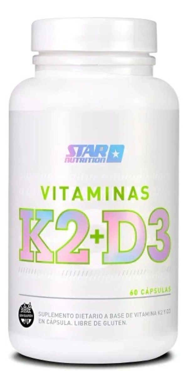 Star Nutrition Vitamina K2 + D3 60 Cápsulas #1
