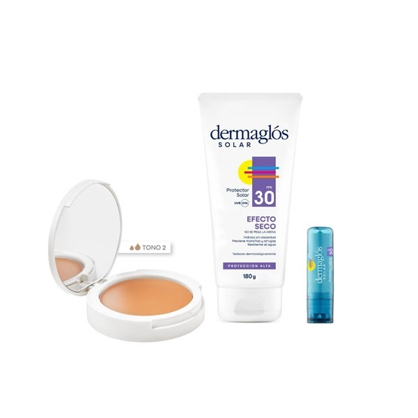 Dermaglos Kit Solar Facial Fps 30 + Corporal Fps 50 tamaño 3 Unid #1