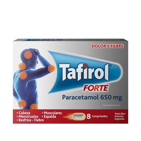 Tafirol Forte Paracetamol 650 Mg x 8 Comp #1