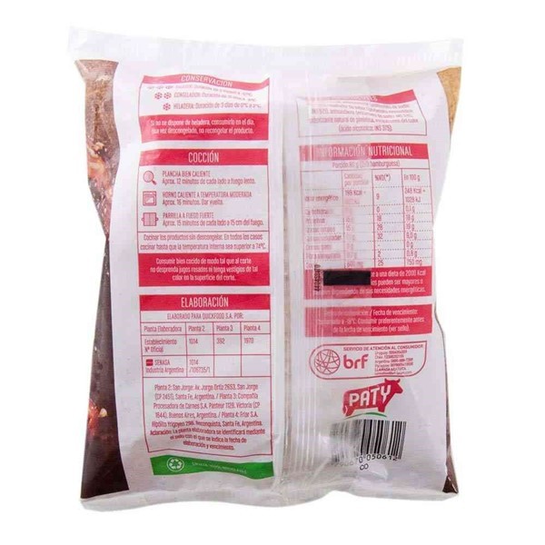 Hamburguesas Paty De Carne Flow Grandes 2 U - 240 Gr alt