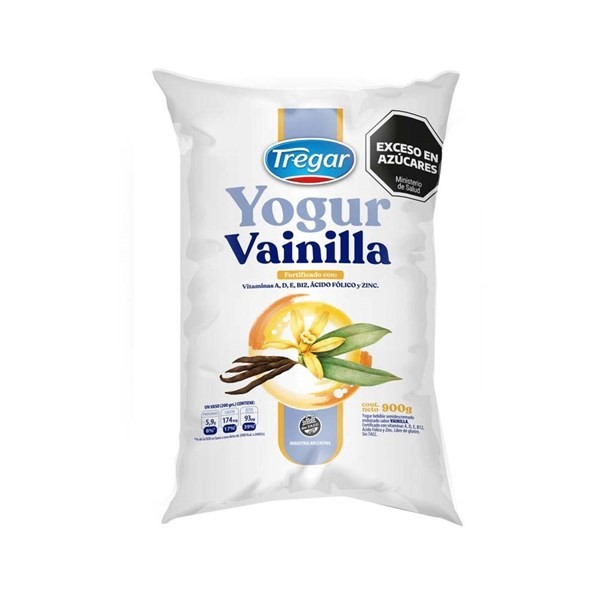 Yogur Entero Tregar Vainilla Sachet 900 gr #1