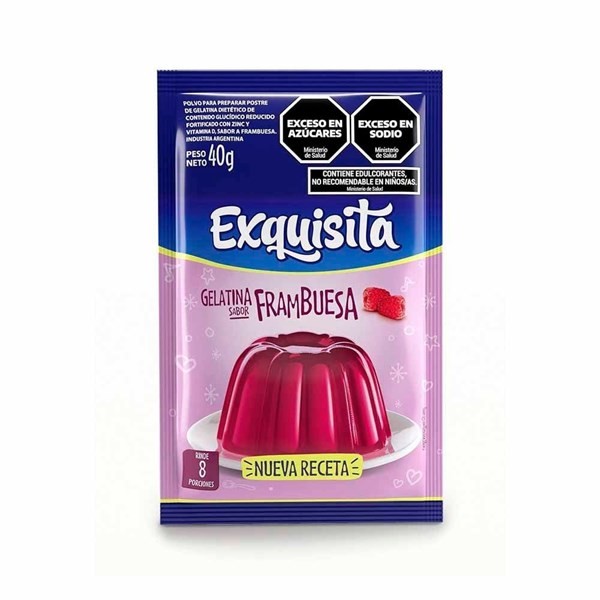 Gelatina Exquisita Frambuesa 40 xg #1