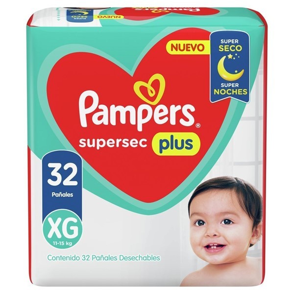 Pampers Pañales Supersec Xg 40 alt