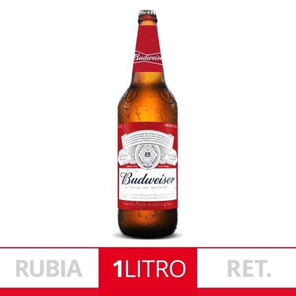 Cerveza Budweiser 1lt Retornable #1