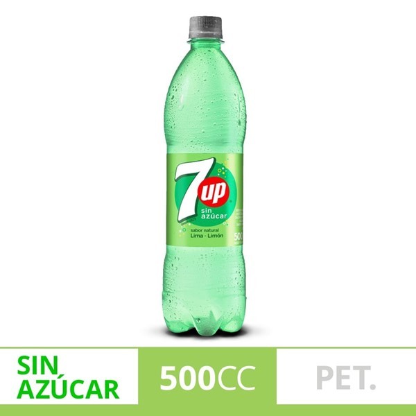 7 Up 7up Lima Limón Sin Azúcar 500 Ml