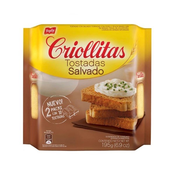 Criollitas Tostadas Salvado 195gr #1