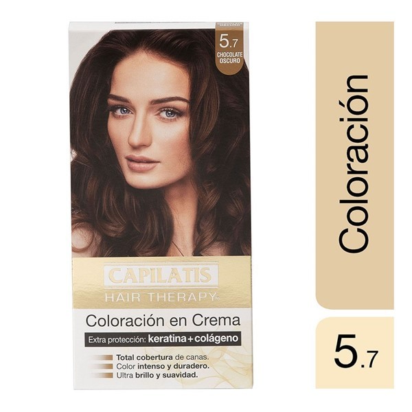 Capilatis Kit Coloración en Crema Chocolate Oscuro N°5.7 #1