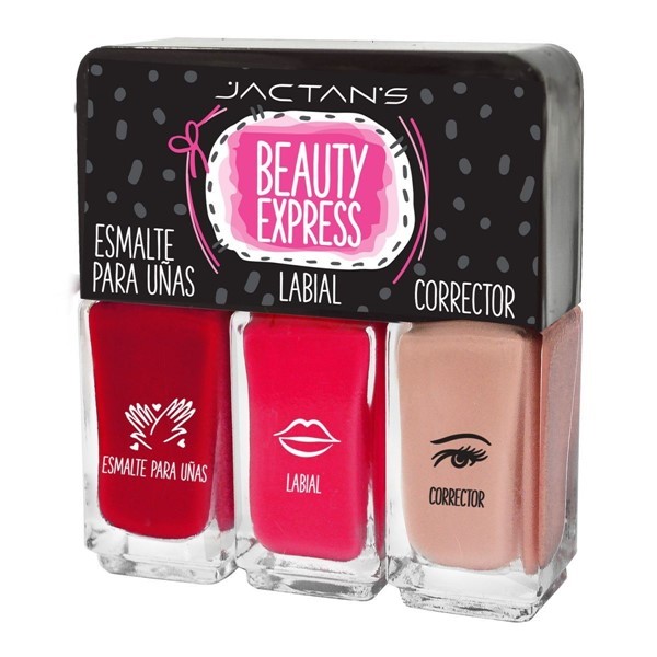 Jactans Beauty express red roses (esmalte + labial + corrector) #1