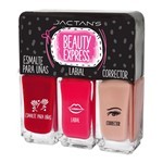 Jactans Beauty express red roses (esmalte + labial + corrector) #1