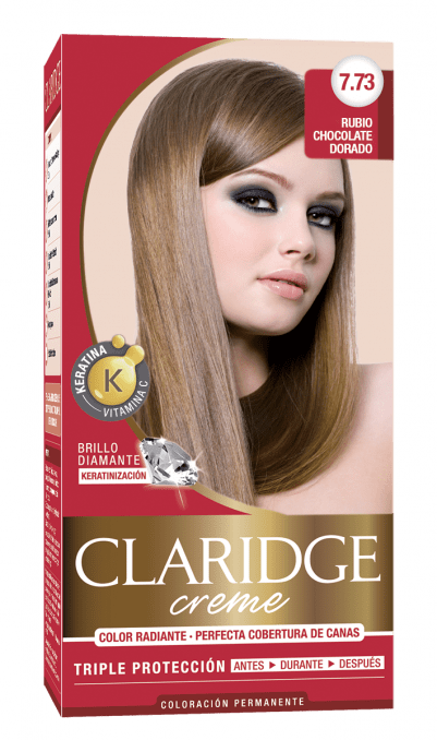 Claridge Kit Coloración Permanente Creme N° 7.73 Rubio Chocolate Dorado #1
