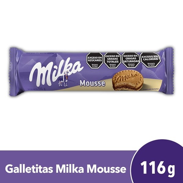 Galletitas Dulce Milka Mousse Rellenas De Chocolate 116 G. #1