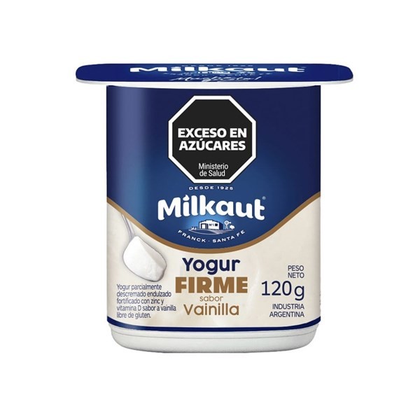 Yogurt Firme Vainilla 120 g Milkaut #1