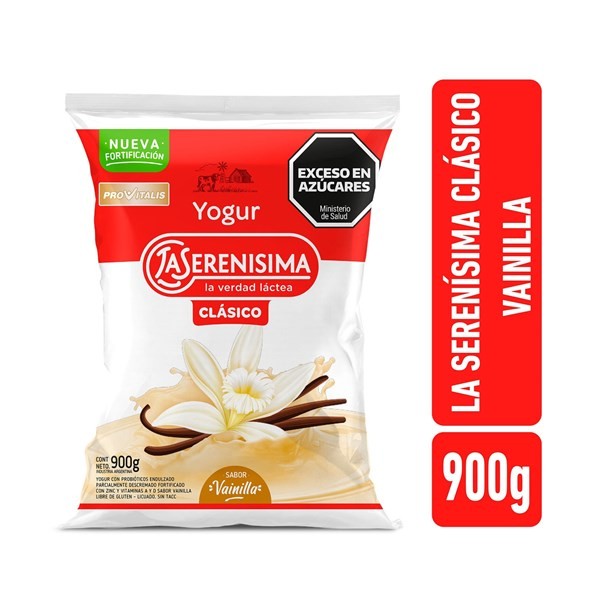 Yogur Bebible Entero La Serenísima Sabor Vainilla En Sachet 900 G. #1