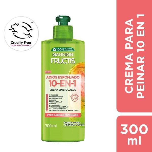 Crema para peinar Fructis 10 en 1  Adiós Esponjado | 350 ml #1